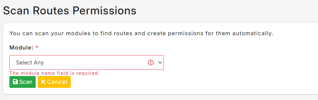 scan permission
