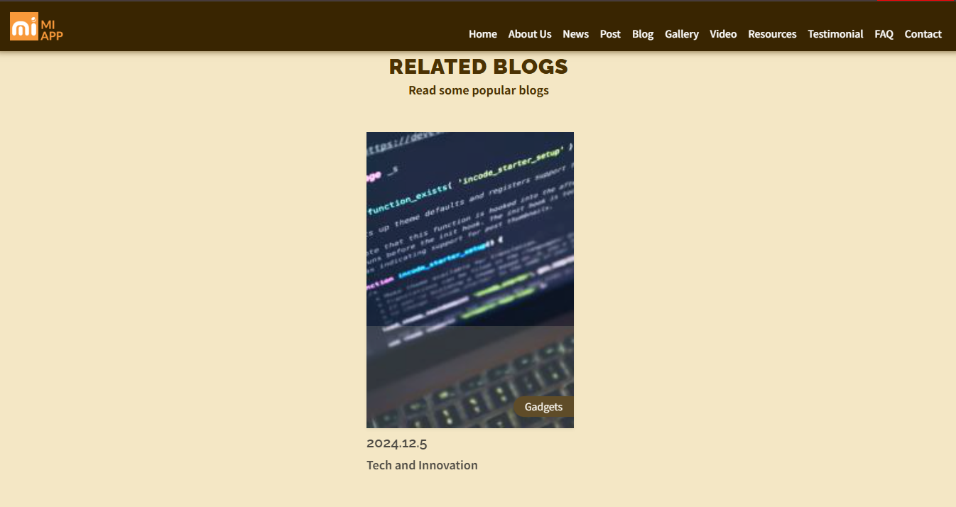 Blog Related