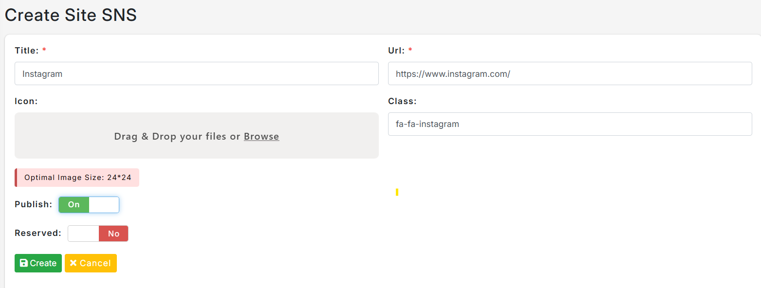 Site SNS
