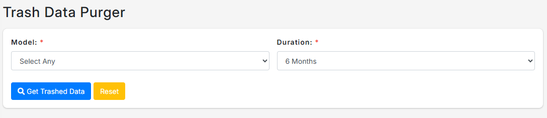 Trash Data Purger