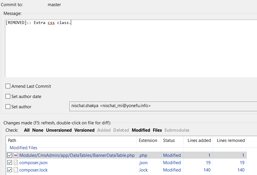 GIT Message