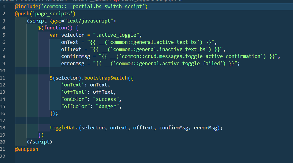 Add function in common js