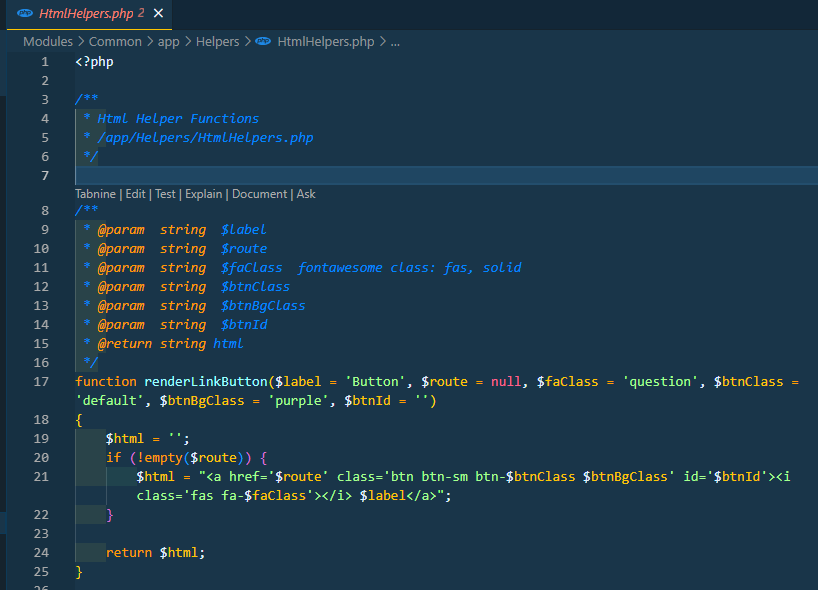 Add php functions